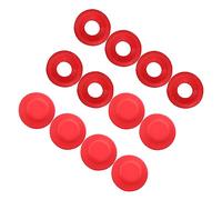 ZUNOXAZ Joint D'étanchéité pour Bouteille de Bière Joint de Bouteille en Plastique 12 Pièces Rouge Anti-fuite et Soda Airlock Caoutchouc