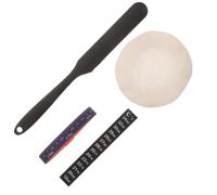 ZUNOXAZ Kit D’Accessoires pour Bocal de Fermentation au Levain - Housse en Tissu Respirante Bande Thermométrique Bande de Marquage Spatule Noire - 4 Pièces pour Contrôle Précis