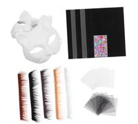 ZUNOXAZ Kit de Masques Chat Vierges Papier Base Masque à Décorer Accessoire Déguisement Chat pour Fêtes Cosplay et Activités