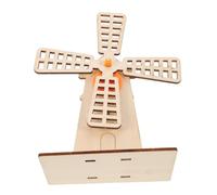 ZUNOXAZ Kit d'expérimentation Moulin à Vent garçon Fille DIY avec mécanismes Construction Bois modèle Rotatif éducatif pour Apprentissage STEM et activités familiales