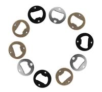ZUNOXAZ Kit Inserts Ouvre-bouteille Inox pour DIY Résine Rond avec Vis et Tournevis Accessoires pour Décapsuleur et Bière Facile à Installer et Transporter Assortiment Couleurs