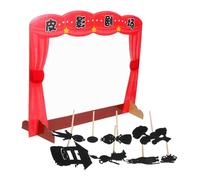 ZUNOXAZ Kit Marionnettes à Ombres Traditionnelles DIY pour Garçon Fille de Marionnettes avec Scène et Figurines Jeu Éducatif pour Apprentissage Préscolaire et Histoires Créatives