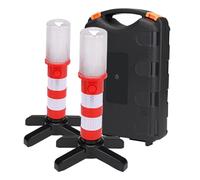 ZUNOXAZ Lampe de Sécurité Stroboscopique LED Multifonction Rouge Éclairage Routier Urgence Base Magnétique Portable pour et