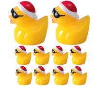 ZUNOXAZ Lot de 10 Mini Canards Décoratifs en Résine pour Micro-Paysage, Figurines Miniatures Jaunes, Accessoires Jardin et Décoration Intérieure, pour Mini Jardins et Plantes en Pot