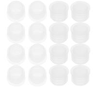 ZUNOXAZ Lot de 100 Bouchons Transparents en PE pour Bouteilles 09-1 Pouce Bouchons Ronds Étanches pour Flacons de Sel Poivre Vin et Laboratoire Embouts Plastiques Réutilisables
