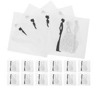 ZUNOXAZ Lot de 100 Serviettes en Papier Imprimées pour Mariage, Décoration de Fête, Couleur Blanc, Pulpe de Bois, pour Réception et Banquet