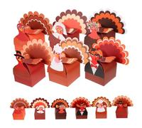 ZUNOXAZ Lot De 12 Boîtes D ' Pour Thanksgiving Boîtes De Bonbons De Mariage Fête De Récolte D 'Automne Friandises Pour Thanksgiving