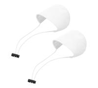 ZUNOXAZ Lot de 2 Protège-Talons en Tissu Anti-Usure Blanc Doublure Peluche Ultra-Douce Protège-Talons pour Chaussures de Conduite Unisexe Prévention de L'Usure du Talon Pendant la