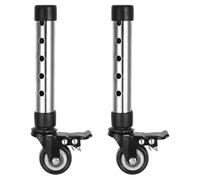 ZUNOXAZ Lot de 2 roulettes de rechange en acier pour déambulateur, compatibles avec les rollators pour personnes âgées. Faciles à installer et à utiliser en extérieur.