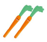 ZUNOXAZ Lot de 2 Stylos Gel Carotte Adorable pour Étudiants, Stylo à Encre Gel Douce, Taille pour Écriture Fluide, Fournitures Scolaires Créatives et Présents Amusants