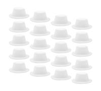 ZUNOXAZ Lot de 20 Chapeaux Hauts-De-Forme Faits Main Mini Chapeaux De Magicien pour Figurines Décoration De Maison Miniature Chapeau De Bonhomme De Neige Petit Chapeau