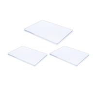 ZUNOXAZ Lot de 3 Plaques de Gel pour Garçon et Filles, Kit de Fournitures pour Impression Unique, Plaques D’Impression Réutilisables en Gel, Compatibles Gravure et Peinture, Activité