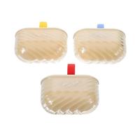 ZUNOXAZ Lot de 3 Rouleaux Adhésifs Anti-peluches Réutilisables, Mini Taille Portable, Lavable à L'eau, pour Vêtements, Canapé et Poils D'animaux, Nettoyage Pratique en Voyage