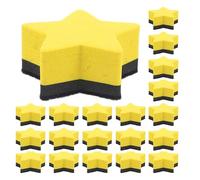 ZUNOXAZ Lot De 30 Mini Effaceurs Magnétiques Pour Tableau Blanc Effaceurs À Sec Pour Tableau Blanc De Classe D'Élève Jaunes