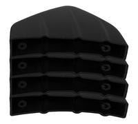 ZUNOXAZ Lot de 4 Ailerons Diffuseurs Arrière Universels en PP Noir, Mini Spoiler de Pare-Chocs Arrière pour Voiture, Accessoire Auto de Décoration et Amélioration Aérodynamique