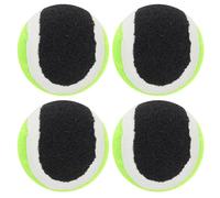 ZUNOXAZ Lot de 4 Balles Collantes à Ventouse 635 CM pour Garçon et Filles Surface en Flanelle Intérieur Plastique Élastique de Lancer et Attraper Développement Couleur Aléatoire