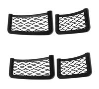 ZUNOXAZ Lot De 4 Filets De Rangement pour Voiture en Plastique Noir pour des Collations