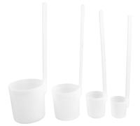 ZUNOXAZ Lot de 4 Louches à Vin en Plastique à Long Manche, Cuillères de Service Pratiques pour Maison et Cérémonie du Thé, Mesures 1 Liang à 1 Jin, Ustensiles Polyvalents pour Verser Vin