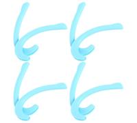 ZUNOXAZ Lot de 4 Paires de Crochets D’Extension pour Masque en Silicone Semi-Transparent Bleu Accessoires de Masque Anti- pour Oreilles Légers et Adaptés Usage Quotidien en Extérieur