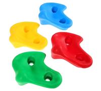 ZUNOXAZ Lot de 4 Prises d'escalade pour Garçon et Filles Plastique Épais Multicolore 8 Vis d'Expansion Adaptées pour Mur d'escalade Intérieur et Extérieur de Plein Air pour Grimper et