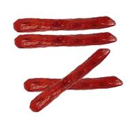 ZUNOXAZ Lot de 4 Saucisses Factices Réalistes, Modèle Alimentaire Artificiel pour Accessoires Photo, Cuisine en Plastique, Décoration et Jeu de Rôle, Imitation Saucisse Chaude