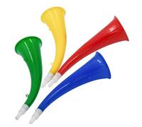 ZUNOXAZ Lot de 4 Trompettes en Corne Colorées pour Garçon et Filles, Jouets Bruyants D’Encouragement Sportif, Accessoires de Fête Adaptés aux Rassemblements et Jeux en Couleur Aléatoire