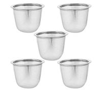 ZUNOXAZ Lot de 5 Filtres à Thé en Acier Inoxydable, Infuseurs à Mailles Fines Universels pour Théières, Tasses et Mugs, Diamètre 6 Cm, Filtration Précise, Passoires Réutilisables