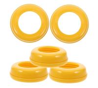ZUNOXAZ Lot de 5 Pièces de Rechange pour Biberon Anneaux de Plastique, Colliers à Vis Réutilisables pour Bouteille