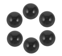 ZUNOXAZ Lot de 6 Billes Noires en Plastique pour Machine Jeu d'Arcade Mini Boules de Flipper Compatibles Accessoires Pratiques pour Flippers et Jeux de Société Divertissement Familial