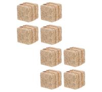 ZUNOXAZ Lot de 8 Mini Meules de Foin Empilables en Fausse Paille Corde, Modèle Carré 2x2x2 Cm, Accessoires de Bricolage pour Décorations de Ferme et Maison de Poupée, pour Activités