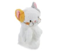 ZUNOXAZ Marionnette Main Chat Peluche Interactive et Drôle pour Garçon Fille Petit Animal pour Jeu de Rôle et Conte