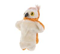 ZUNOXAZ Marionnette Main Hibou Peluche Douce Confortable pour Garçon Fille et Adultes Interactif pour Conte et Créativité