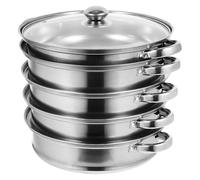 ZUNOXAZ Marmite Inox Multifonction Couches Cuiseur Vapeur et Soupe Pratique pour Cuisson Induction Gaz Électrique