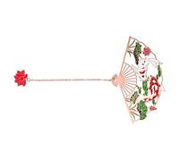 ZUNOXAZ Marque Page Laiton Pliant Éventail Chinois avec Pendentif Creux Vintage Décoratif pour Lecteurs et Étudiants Créatif