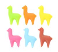 ZUNOXAZ Marqueurs de Verre à Vin 6 Pièces Forme Animale en Silicone Décoration Créative et Facile à Nettoyer pour Fête et Pendaison de Crémaillère