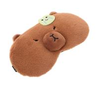 ZUNOXAZ Masque de Sommeil Occultant Peluche Doux avec Compresse Froid Chaud Cache-yeux Portable et Confortable pour Adultes Masque Anti-lumière Cartoon et
