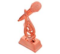 ZUNOXAZ Microphone Résine Ornement de Table Original pour Concours de Chant Récompense Drôle et Cadeau pour et Événements de Karaoké