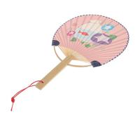 ZUNOXAZ Mini Éventail Portable Double Face en Bambou et Papier Style Vintage Élégant pour Garçon et Filles, Cosplay et Spectacle sur Scène Style Aléatoire