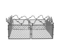 ZUNOXAZ Miniature Simulation Fence Set for Dollhouse and Micro Landscape Sturdy Plastic Obstacle Model with Barbed Wire Effect Kit for Creative Scene Layout and Military Training Play