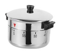 ZUNOXAZ Minuterie Mécanique Cuisine Forme de Cocotte- Minuterie Manuelle sans Pile pour Cuisson Pâtisserie Restaurant et Camping