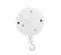 ZUNOXAZ Mobile Musical pour Lit Garçon Fille Rotatif avec Boîte à Musique Manuelle Carillon Interactif avec Miroir et Hochet Volume Suspendu pour Chambre Garçon Fille Blanc