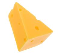 ZUNOXAZ Modèle de Fromage Simulé Triangulaire Petit en Plastique Réaliste, Décoration Intérieure pour Pâtisserie, Alimentaire Factice pour Garçon et Filles, Accessoire de Jeu et Photo