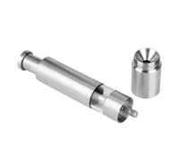 ZUNOXAZ Moulin à Sel Manuel Acier Inoxydable Broyeur Rechargeable Bouton Poussoir pour Main Polyvalent pour Poivre Sel et Épices Usage Domestique et Professionnel