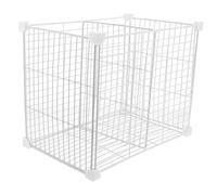 ZUNOXAZ Organisateur Congélateur Métallique avec Panier de Rangement Inférieur Séparateur Compartiments Installation Facile pour Coffre et Réfrigérateur Rangement Aliments et Snacks