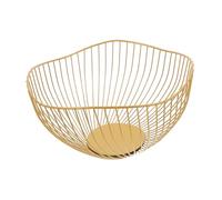 ZUNOXAZ Panier à Fruits Métallique Style Scandinave Grand Modèle Bol de Rangement Ouvert pour Snacks et Fruits Corbeille Décorative Légère et Résistante pour Comptoir Cuisine et Salon