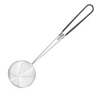 ZUNOXAZ Passoire Araignée Inox Robuste pour Cuisine Maison et Camping Cuillère Écumoire Polyvalente avec Manche Filtre Friture et Cuisson Petite Noire