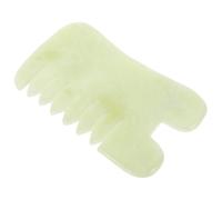 ZUNOXAZ Peigne De Massage En Jade Naturel, Outil Scraping Gua Sha Multifonction, Plaque Lisse Pour Soin Visage Et Cuir Chevelu, Usage Spa Détente Bien-être, Massage Musculaire Visage Et Corps