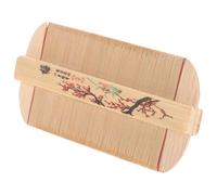 ZUNOXAZ Peigne Nettoyage Approfondi Vintage à Dents Fines en Bambou Double Face Toilettage Doux du Cuir Chevelu des Garçon et Filles Chats
