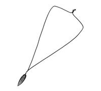 ZUNOXAZ Pendentif Collier en Pierre Brute Orthocère, Bijou Minéral Naturel, Taille Grosse, pour Passionnés de Paléontologie, Décoration et Usage Éducatif, Aspect Fossilisé Authentique