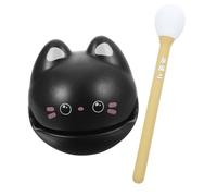 ZUNOXAZ Percussion Bureau Chat Noir Abs Instrument Musical de Relaxation et Stress Cadeau Zen pour Amateurs de Musique et Yoga Décoration